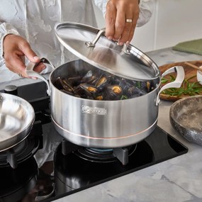 Elmich Päťvrstvový nerezový hrniec Penta Copper s medeným jadrom Ø 24 cm (5L)