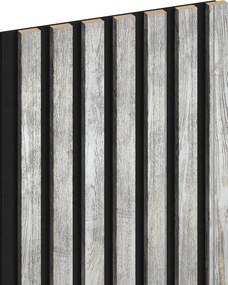 Mexen Lam-F, akustické stenové lamely 275 × 31,5 cm, filc 6 mm, dub bielený, S105-275317-2812-064