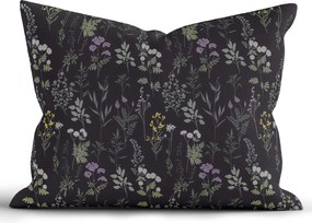 Bavlnená obliečka na vankúš Renforcé 70 × 90 cm - Bianca antracitová