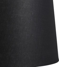 Tienidlo na lampu z ľanu čierne 45/25