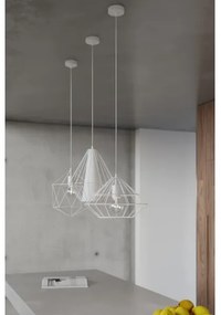 Luster na lanku DEMI 1xE27/60W/230V biela