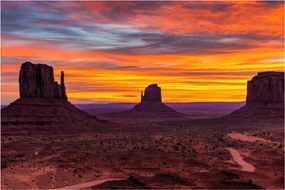 Obraz - Monument Valley v Arizone (90x60 cm)