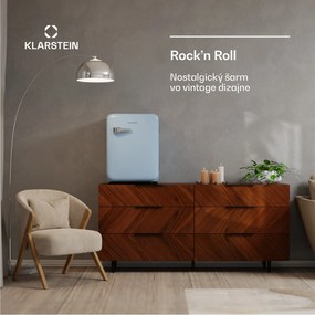 Klarstein Audrey Evo mini chladnička, 68 l, retro dizajn, tichá, kompaktná, 3 farby