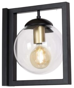 Klausen 101005 - Nástenné svietidlo REY 1xE27/7W/230V čierna