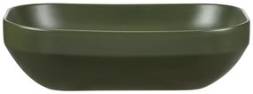 Sada keramického umyvadla na desku a výpusti Neli 50 cm zelená
