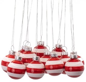 Sklenené ručne vyrobené vianočné gule v súprave 12 ks ø 3 cm Mini Bauble – Sass &amp; Belle