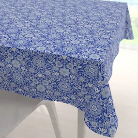 Biante Dekoračný štvorcový obrus PML-100 Modro-biely ľudový ornament 110x110 cm