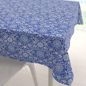 Biante Dekoračný štvorcový obrus PML-100 Modro-biely ľudový ornament 50x50 cm