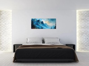 Obraz - Maľba hôr (120x50 cm)
