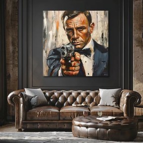 Obraz James Bond - Nebezpečná elegancia | 100% originál domaľovaný akrylom