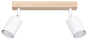 Sollux SL.1286 - Bodové svietidlo VERDO 2xGU10/10W/230V biela