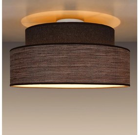 Belis Stropné svietidlo GRACE 1xE27/60W/230V pr. 40 cm hnedá/béžová BE0894