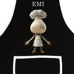 Kuchynská zástera Garlico EMI, čierna