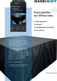 Hanscraft Krycia plachta na vírivku 2,0 x 2,0 m