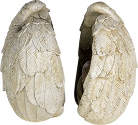 Dekoratívne sošky anjelikov so srdiečkami (2 ks) - 10 * 6 * 10 cm