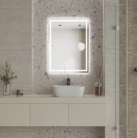 Erga Harper, LED zrkadlo 60x80cm, 2185 lm, 6500K, predné/zadné osvetlenie, ERG-V01-113-6080-00