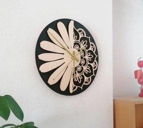 Drevené hodiny  na stenu  l SENTOP PR0374 MDF-playwood