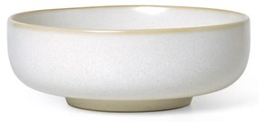 ferm Living Jedálenská misa Sekki kamenina krémová 18 cm