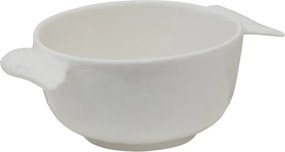 Biela keramická miska na polievku s krídlami Wings - 14*10*5 cm