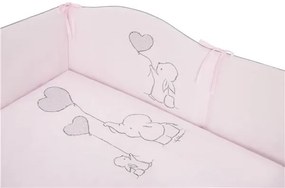 BELISIMA 6-dielne posteľné obliečky Belisima Amigo 100/135 ružové