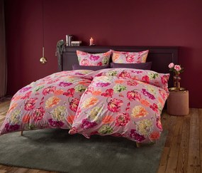 Flanelová posteľná bielizeň, štandardná veľkosť, ružová