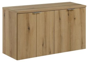 Závesná skrinka pod umývadlo Nova Oak s doskou 100 cm dub evoke