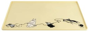 Podložka pod misky pre psov Moomin Pets 48x30cm, žltá