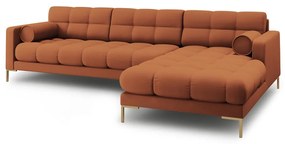 Rohová pohovka v tehlovej farbe (pravý roh) Bali – Cosmopolitan Design