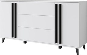 XXXLutz ŠIROKÁ KOMODA, biela, 150/77,8/39,5 cm P & B - Online Only obývacie izby - 002778006304