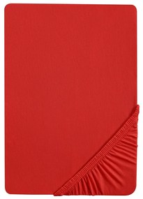 Biberna Napínacia džersejová plachta (140 – 160 x 200 cm, červená)  (100227068)