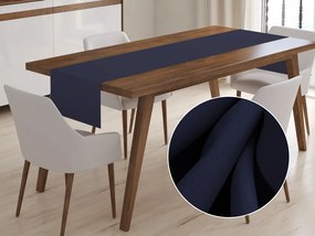 Biante Dekoračný behúň na stôl Rongo RG-055 Temne modrý 45x120 cm