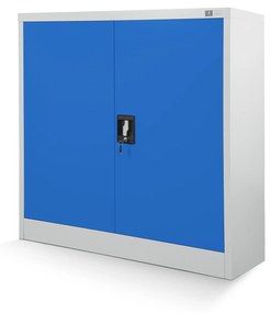 Kovová spisová skrinka BEATA, 900 x 930 x 400 mm, šedo-modrá