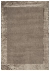 Hnedý ručne tkaný koberec s prímesou vlny 160x230 cm Ascot – Asiatic Carpets