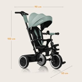 Lionelo - Detská trojkolka BERRY Green Forest