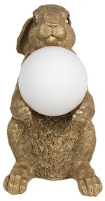 Detská zlatá stolná lampa ZAJAC 35*27