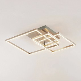 Lindby Katianna stropné LED svietidlo z 3 štvorcov