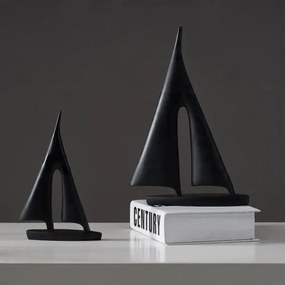 Dekorácia na stôl 28 cm živica/čierna