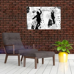Obraz - Street art - rozruch (90x60 cm)