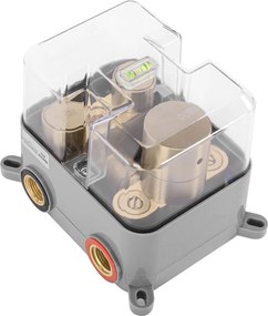 Rea Lungo, podomietková termostatická sprchová sada + BOX, zlatá matná, REA-P8551