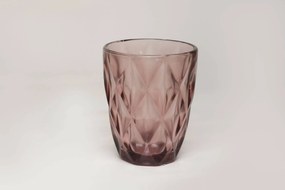 Ružové sklenené poháre 270ml 6ks