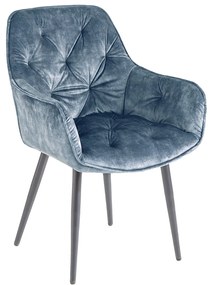 Stolička Milano petrol velvet