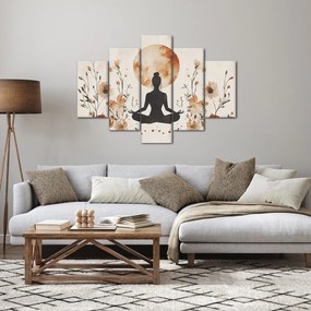 Obraz - Oranžová jóga (150x105 cm)
