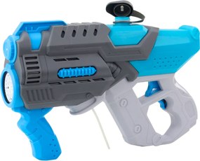LEAN Toys Elektrická vodná pištoľ 2W1 sivá modrá