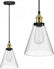 Toolight - Závesné sklenené stropné svietidlo Verto A, číre sklo, OSW-00134