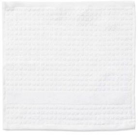 Biely froté uterák z Bio bavlny 30x30 cm Check – JUNA
