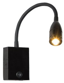 Zambelis H32 - LED Flexibilná lampička LED/3W/230V čierna