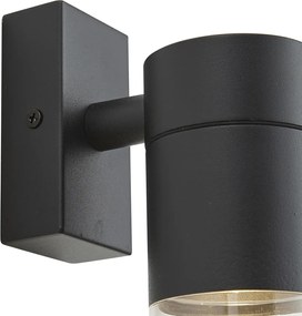 Moderné vonkajšie nástenné svietidlo čierne IP44 - Ensam