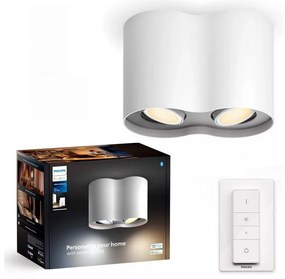 Philips - LED Stmievateľné bodové svietidlo Hue PILLAR 2xGU10/4,2W/230V + DO biela P6202
