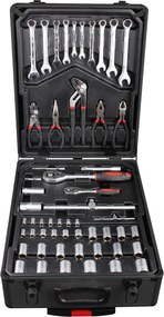 STAVTOOL Sada náradia v pojazdnom boxe, 188 dielov | 370 × 210 × 520 mm, hliníkový box