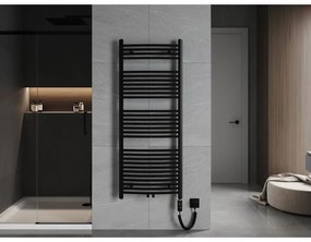 Mexen Ares, elektrické vykurovacie teleso 1500x600 mm + vykurovacia tyč 900 W, čierna, W102-1500-600-2900-70